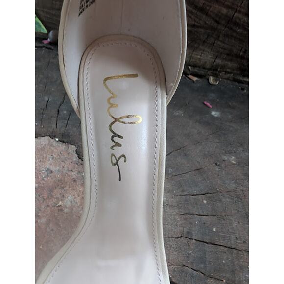 Light Nude Ankle Strap Heels size 6.5 4" stiletto heels NWOT - Picture 3 of 6